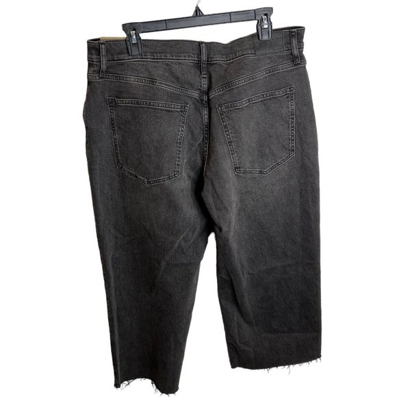Madewell Petite Perfect Wide Leg Crop Jean Benley Wash Size P32 - Picture 4 of 7